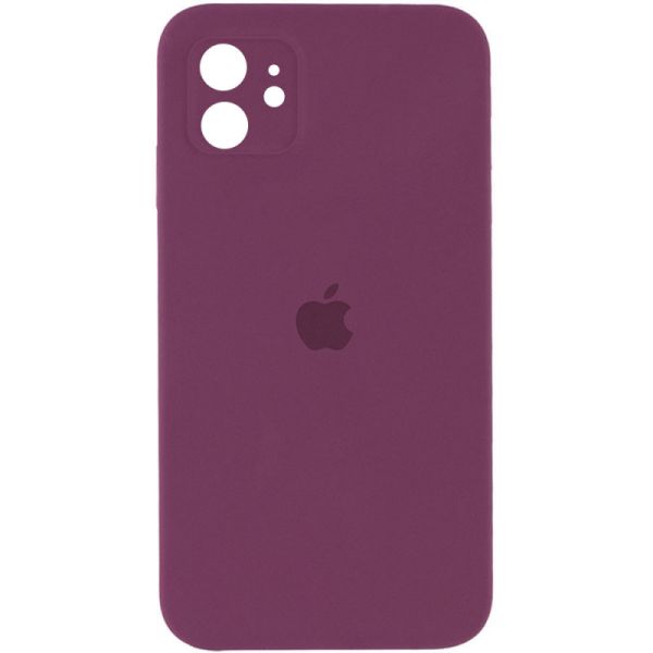 Чехол Silicone Case Square Full Camera Protective (AA) для Apple iPhone 11 (6.1")