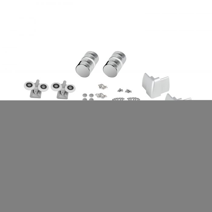 Набор Lidz душевая кабина Wawel SC90x90.SAT.LOW.GR, стекло тонированное 4 мм + поддон Mazur