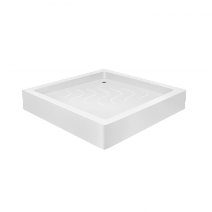 Набор Lidz душевая кабина Wawel SC80x80.SAT.LOW.FR, стекло Frost 4 мм + поддон Mazur