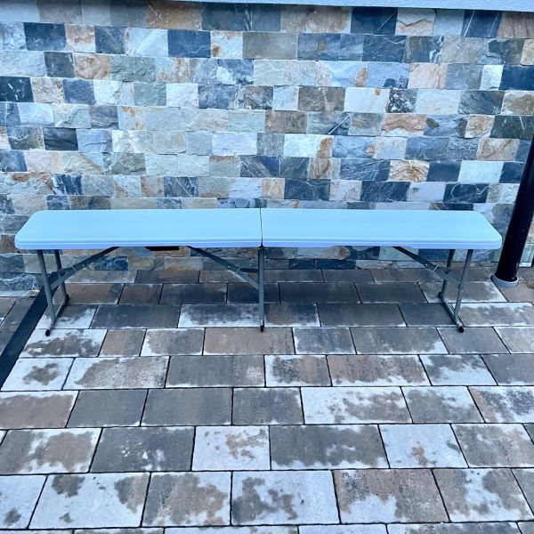 Розкладна лавка HT004 Світло-Сірий