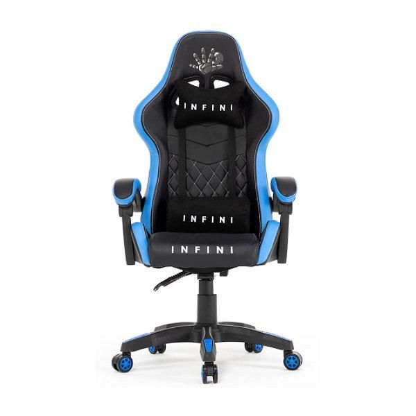 Компьютерное кресло Extreme INFINI FIVE Черно-синий, Zenga экокожа