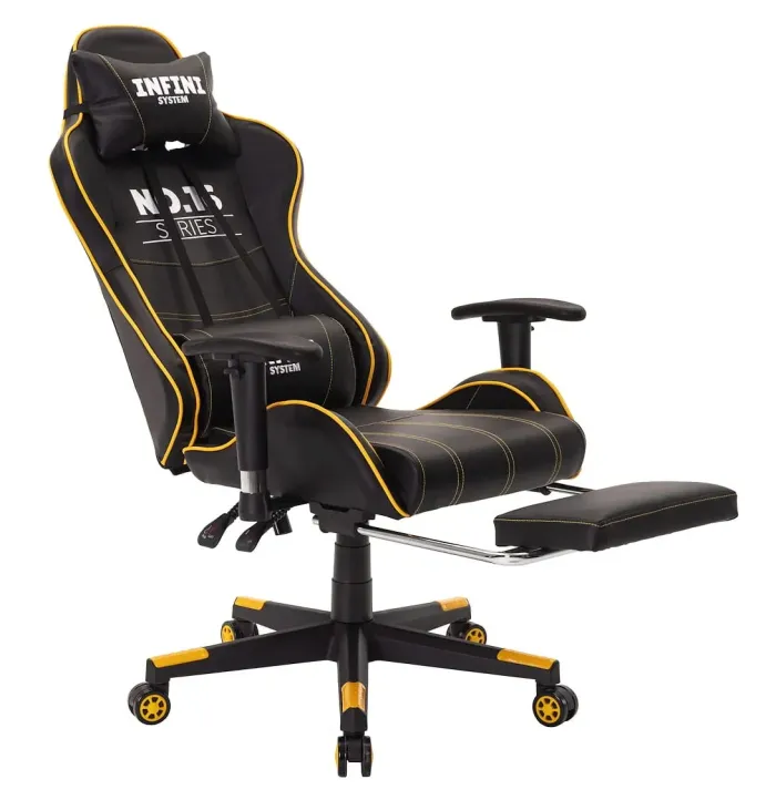 Компьютерное кресло INFINI SYSTEM NO. 16 Желтый, Zenga экокожа