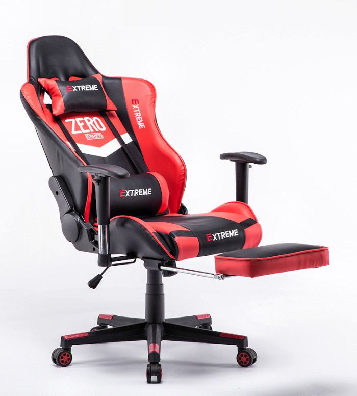 Компьютерное кресло EXTREME ZERO Красный, Zenga экокожа