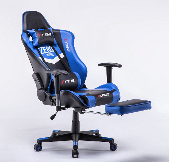 Компьютерное кресло EXTREME ZERO Синий, Zenga экокожа