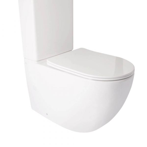 Qtap Jay чаша напольного унитаза TORNADO гор. выпуск, нижний подвод, без сидения 680*370*815mm WHITE