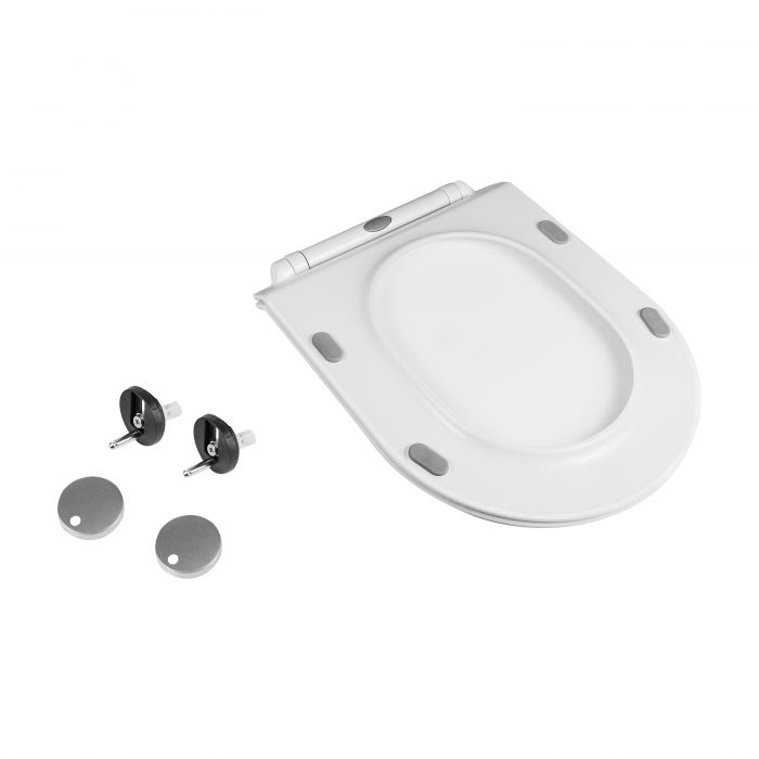 Сидение для унитаза Qtap Presto с микролифтом Slim QT26991217AW