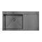Мийка для кухні інтегрована Lidz Handmade H7849BR крило праворуч (LIDZH7849BRPVD3008) Brushed Black PVD 3,0/1,0 мм