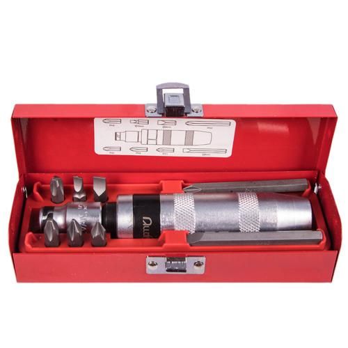 Ударно-поворотная отвертка SL 8,10мм PH#2,3, 8 предм Alloid