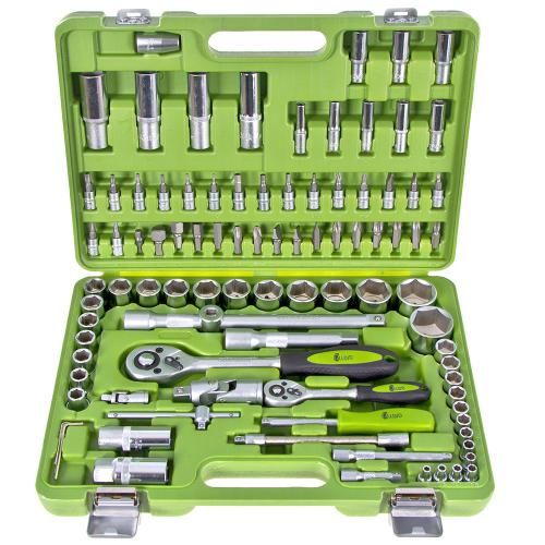 Набор инструмента Alloid 1/2" и 1/4" 6-г 94 предмета (НГ-4094П-6)