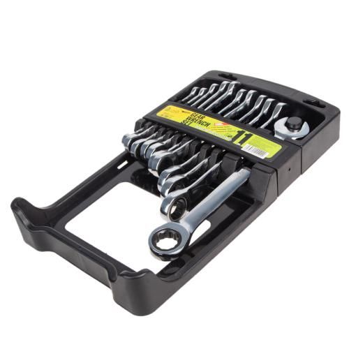 Набор ключей комбинированных трещоточных 11 предметов, 8-19мм Alloid