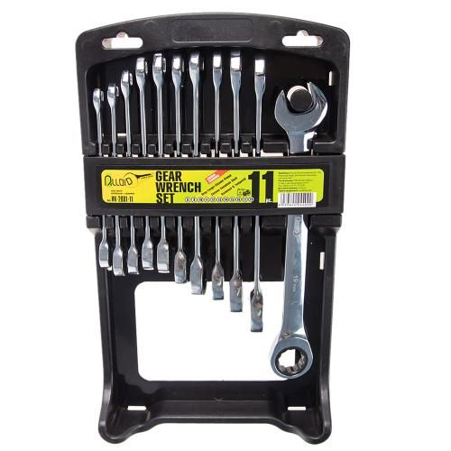 Набор ключей комбинированных трещоточных 11 предметов, 8-19мм Alloid (НК-2081-11)