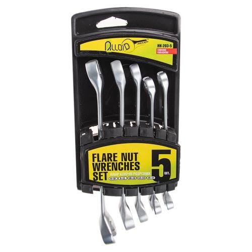 Набор разрезных ключей, 5 предметов, 8х10 - 15х17 мм Alloid