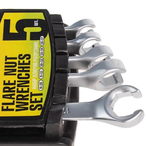 Набор разрезных ключей, 5 предметов, 8х10 - 15х17 мм Alloid