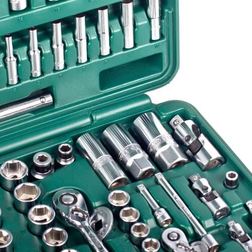 Набор инструмента 177 предметов 1/4", 3/8", 1/2" (ТК-177V) HANS