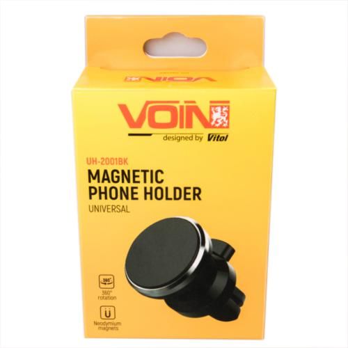 Держатель мобильного телефона VOIN UH-2001BK магнитный на дефлектор (UH-2001BK)
