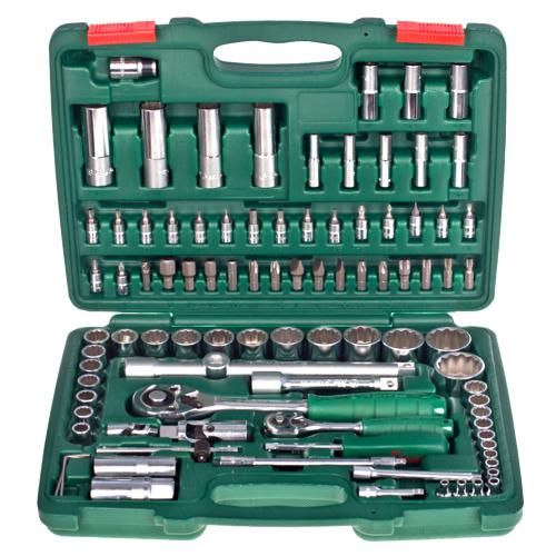 Набор торцов. головок профессиональный 1/4" DR4-14мм и 1/2" DR10-32 мм, 94 предм (TK-94) HANS