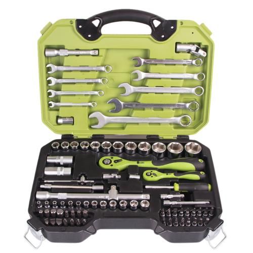 Универсальный набор головок и ключей 1/4"&1/2", 82 предмета. Alloid (TS-82) (TS-82)