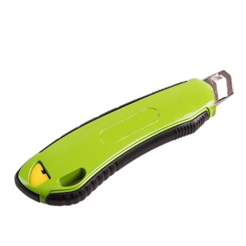 Ніж алюмінієвий з гвинтовим фіксатором і висувним сегментним лезом 18мм, прогумований Alloid (НА-1800)