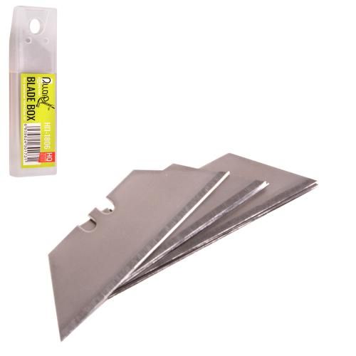Лезвия трапециевидные 19х61х0,6мм SK5, пластиковый пенал 10шт Alloid