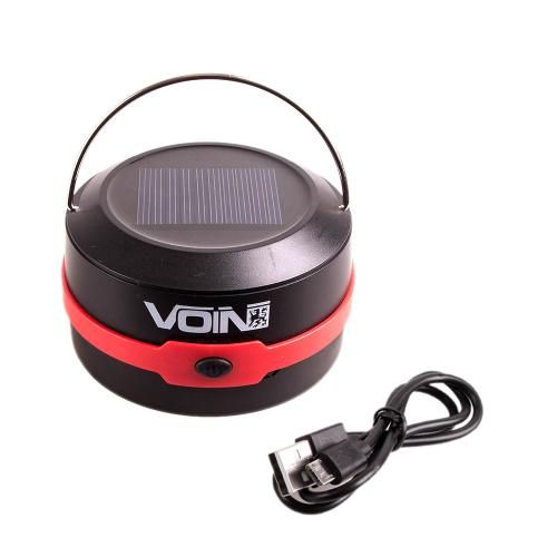 Фонарь для кемпинга VOIN VL-53, 3W XPE/Power Bank1200mAh/сон. панель/сложная (VL-53)