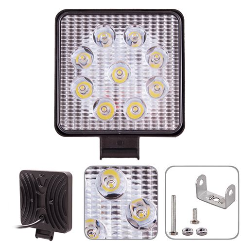 Фара рабочего света WLP-7621 SPOT (110*110*25) 9-36V/27W/6000K (WLP-7621)