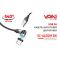 Кабель магнитный шарнирный VOIN USB - Micro USB 3А, 2m, black (быстрая зарядка/передача данных) (VC-6602M BK)