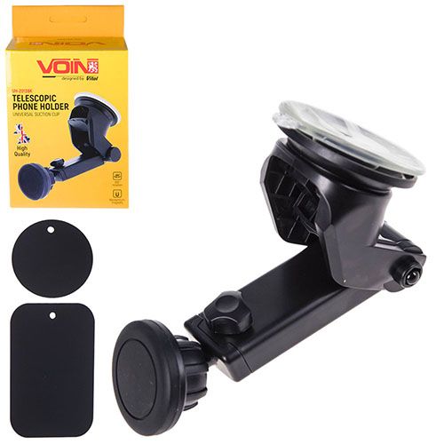 Держатель мобильного телефона UH-2013BK магнитный на присоске (UH-2013BK)