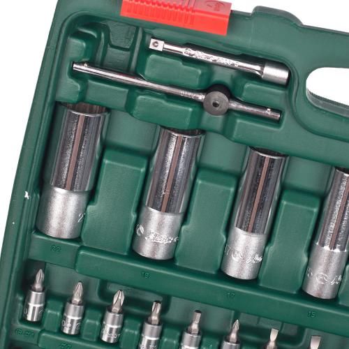Набор торцов. головок 1/4"DR4-14мм и 1/2"DR10-32 мм,108 предм(12 г) HANS