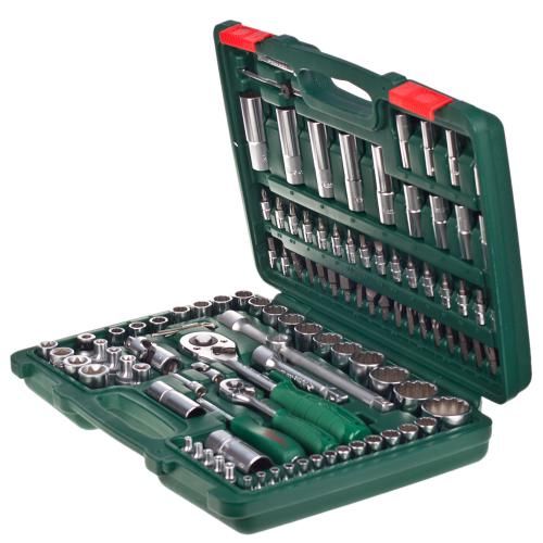 Набор торцов. головок 1/4"DR4-14мм и 1/2"DR10-32 мм,108 предм(12 г) HANS