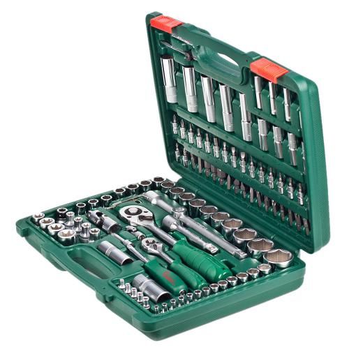 Набор торцов. головок профессиональный 1/4" DR4-14мм и 1/2" DR10-32 мм, 108 предм (TK-108) HANS