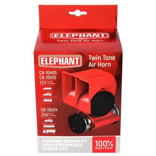 Сигнал воздушный CA-10410/Elephant/12V/черный (CA-10410)