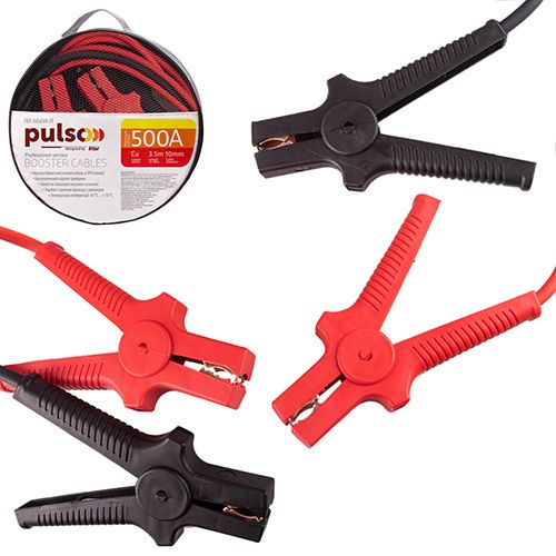 Прикуриватель PULSO 500А (до -45С) 3,5м в чехле (ПП-50235-П)