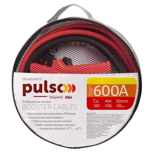 Прикуриватель PULSO 600А (до -45С) 4,0м в чехле (ПП-60240-П)