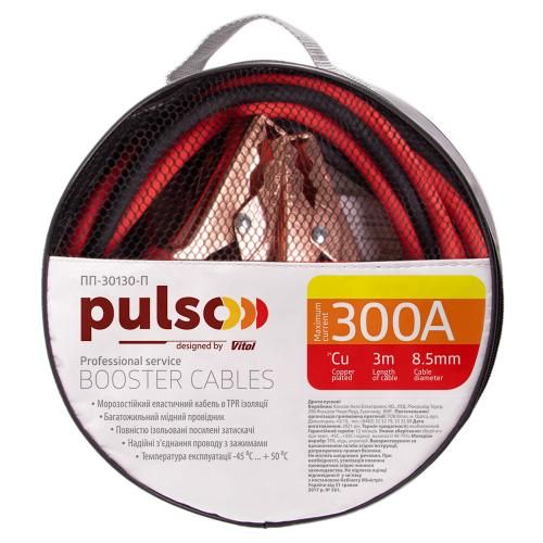 Прикуриватель PULSO 300А (до -45С) 3,0м в чехле (ПП-30130-П)