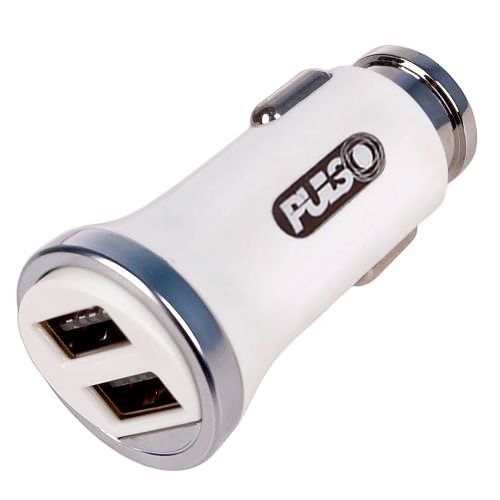 Автомобильное зарядное устройство PULSO C-2411W 2USB (12/24V - 5V 2,4A)