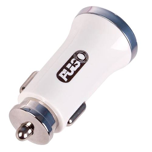 Автомобильное зарядное устройство PULSO C-2411W 2USB (12/24V - 5V 2,4A)
