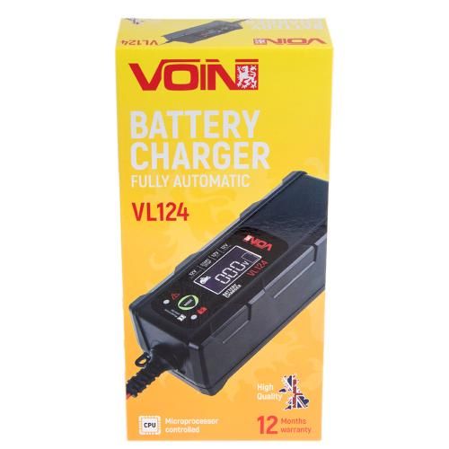 Зарядное устройство для VOIN VL-124 12V/4A/3-120AHR/LCD/Импульсное