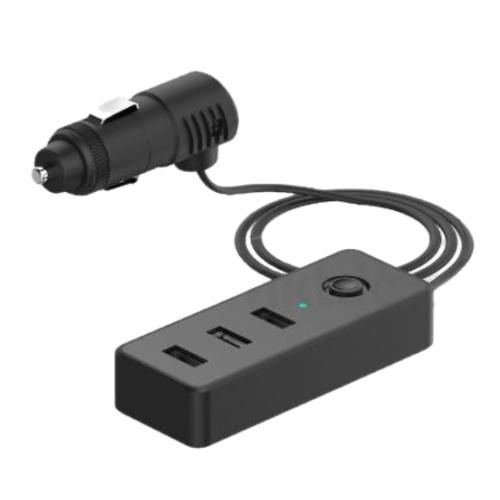 Автомобільний зарядний пристрій VOIN C-4416 3USB (12 / 24V - 5V 2,4А + 2х1А) дріт 1м