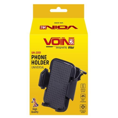 Держатель мобильного телефона UH-2051 (58-88мм) на дефлектор (UH-2051)