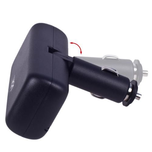 Разветвитель (удлинитель) прикуривателя VOIN 2 выхода +2USB 2400mA 12/24V SC-2004 сменный угол (SC-2004)