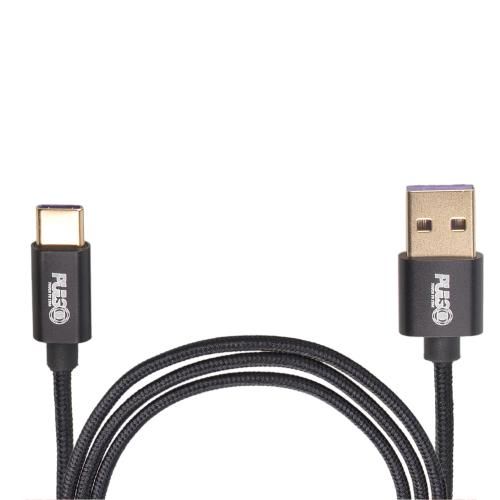 Кабель VOIN CC-1101C BK USB-Type C 5А, 1m, black (супер быстрая зарядка/передача данных) (CC-1101C BK)