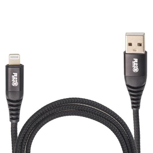 Кабель VOIN CC-4202L BK USB - Lightning 3А, 2m, black (быстрая зарядка/передача данных) (CC-4202L BK)