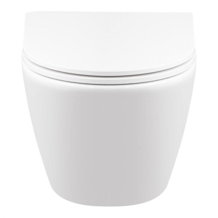 Унитаз подвесной Qtap Robin Mew безобедочный с сиденьем Soft-close QT1333046EUQW