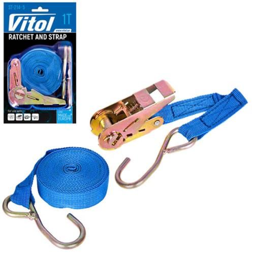 Ремень стяжной 1т ST-214-5 25мм х 5м (ST 214-5)