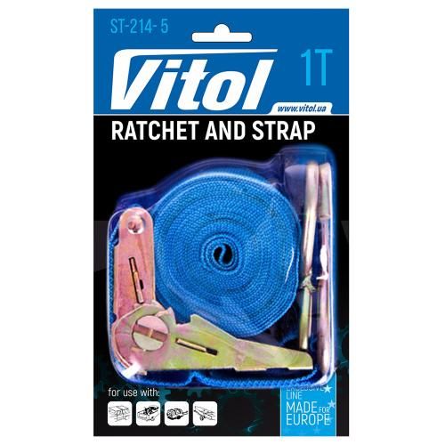 Ремень стяжной 1т ST-214-5 25мм х 5м (ST 214-5)