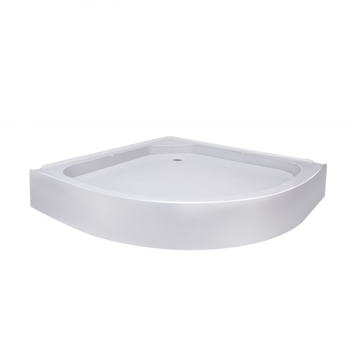 Lidz Душевой поддон KAPIELKA ST80x80x15 низкий, полукруглый, диаметр слива 52 мм.