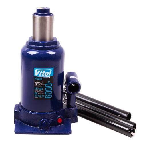 Домкрат гидравлический телескоп 6т 2хцилиндр. min 215мм – max 495мм 8,9кг (DB-60002C/TF0602)