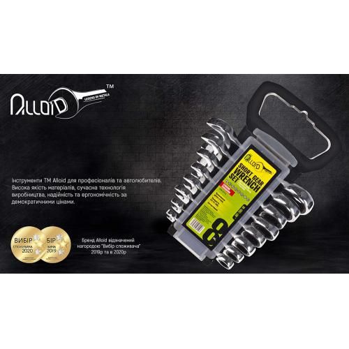 Набор ключей комбинированных трещоточных 8 предметов, 8-19мм Alloid