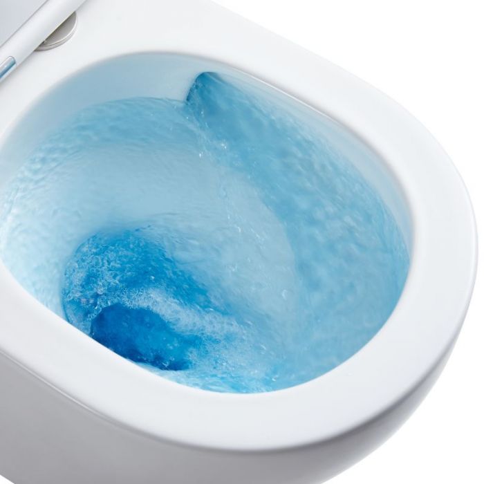 Унитаз подвесной Qtap Jay безободочный Ultra Quiet с сиденьем Soft-close QT07335177W