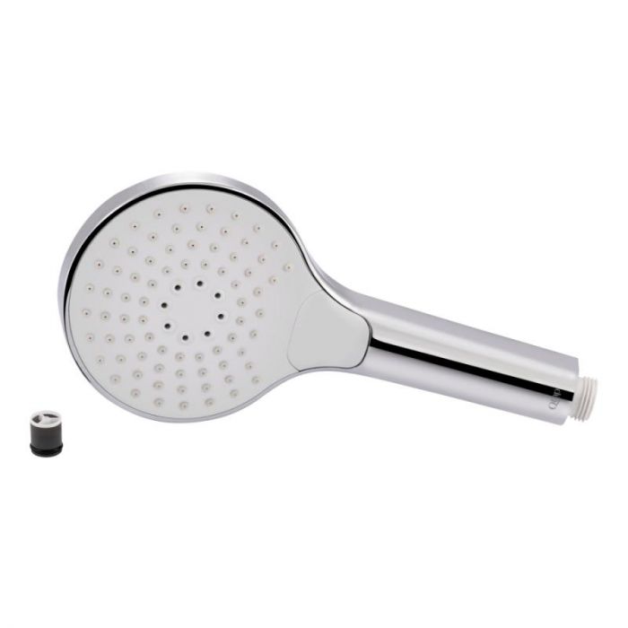 Готовое решение Qtap 9: Душ. кабина полукруглая, 90x90 + Поддон + Смеситель для душа + Стойка + Шланг + Лейка